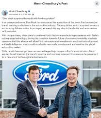 Elon Musk buying Ford