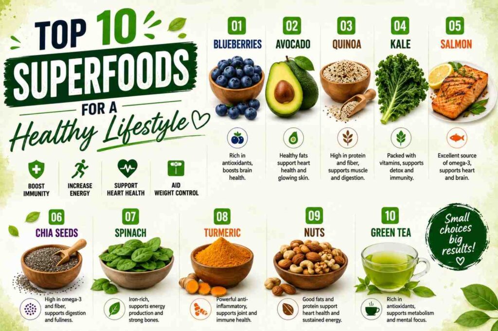 Top 10 Superfoods for a Healthy Lifestyle
